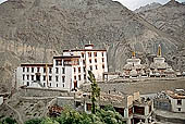 Ladakh - Lamayuru Gompa built on a mountain spur